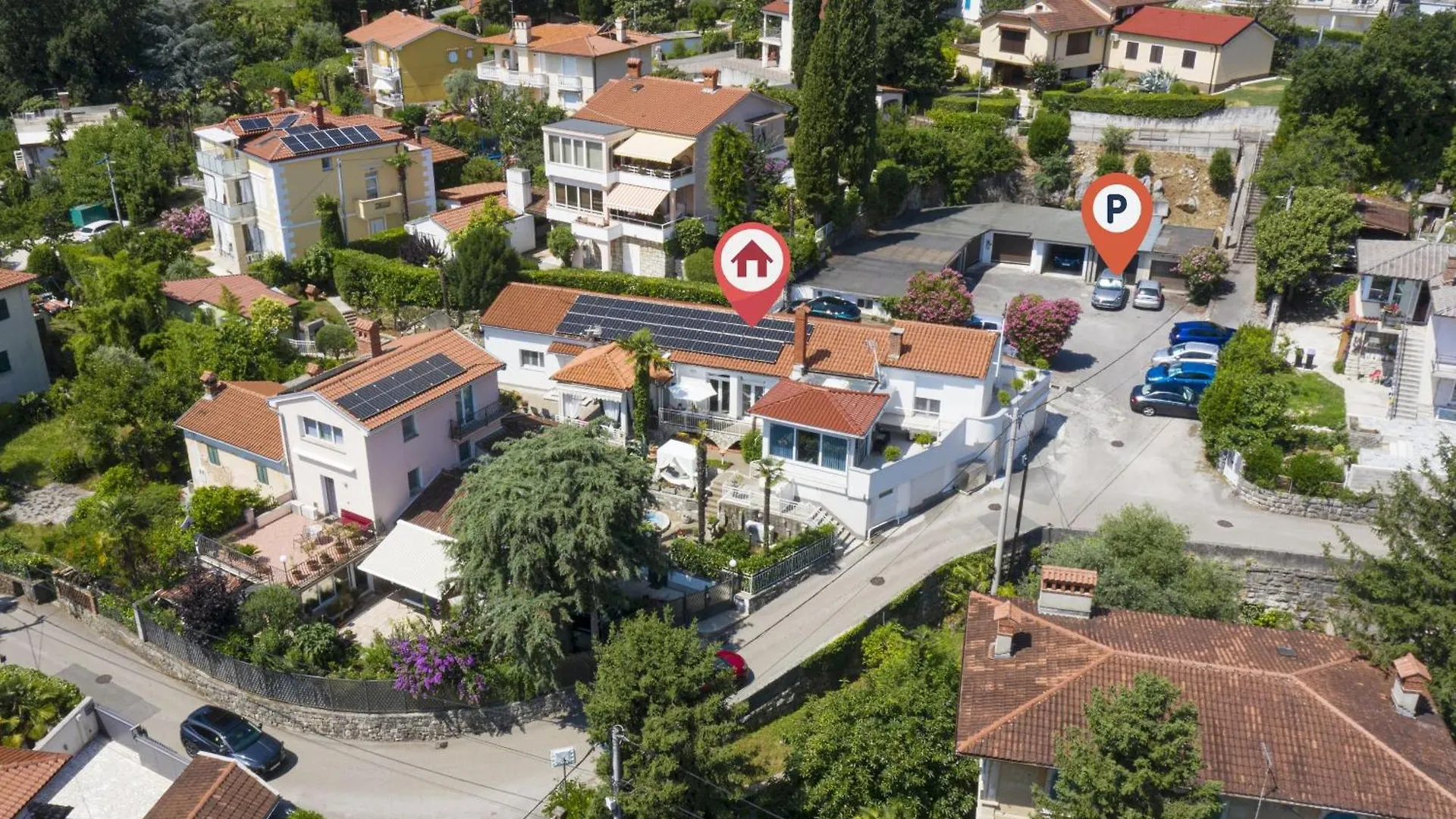 Villa Nika With Sea View And Charming Garden Near Opatija Croatia